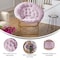 Flash Furniture Gwen 38-in. Oversize Portable Faux Fur Folding Saucer Moon Chair, Dusty Purple/Soft Gold Frame FV-FMC-025-DTPRP-SGD-GG - alternate 4